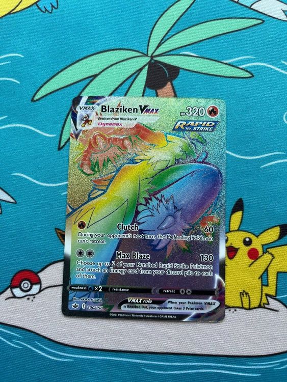 Rainbow Rare Blaziken VMAX 200/198 Mint Pokemon Kaufen auf Ricardo