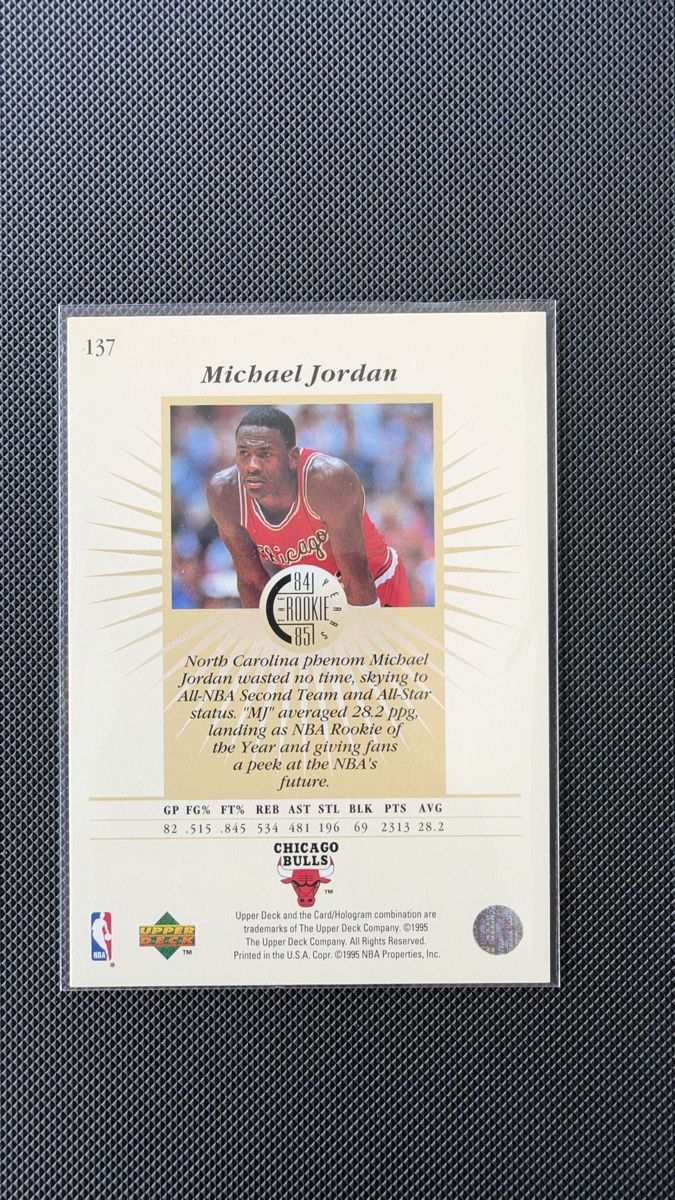 Nba Carte collezionabili: Michael Jordan Upper Deck 1995 NBA The Rookie  – Usato da Affoltern am Albis venduto da mr_choppa 1