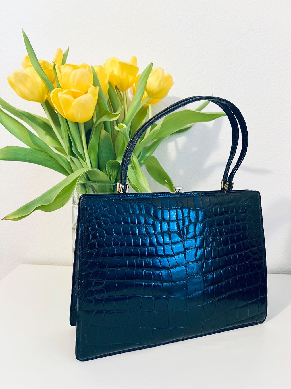 Taschen für Damen: Vintage Kroko Leder Handtasche - Top! – Gebraucht aus Rüschlikon von topswissvintage 7