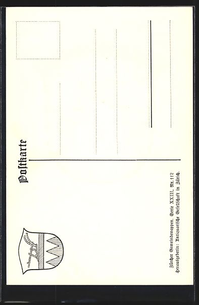 Ansichtskarten: AK Rafz, Wappen der Gemeinde – Gebraucht aus Berlin von bartko-reher 1