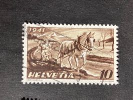 Schweiz 1941 Anbauwerk 10 Vollstempel Bahnstempel 3.MAI 1941