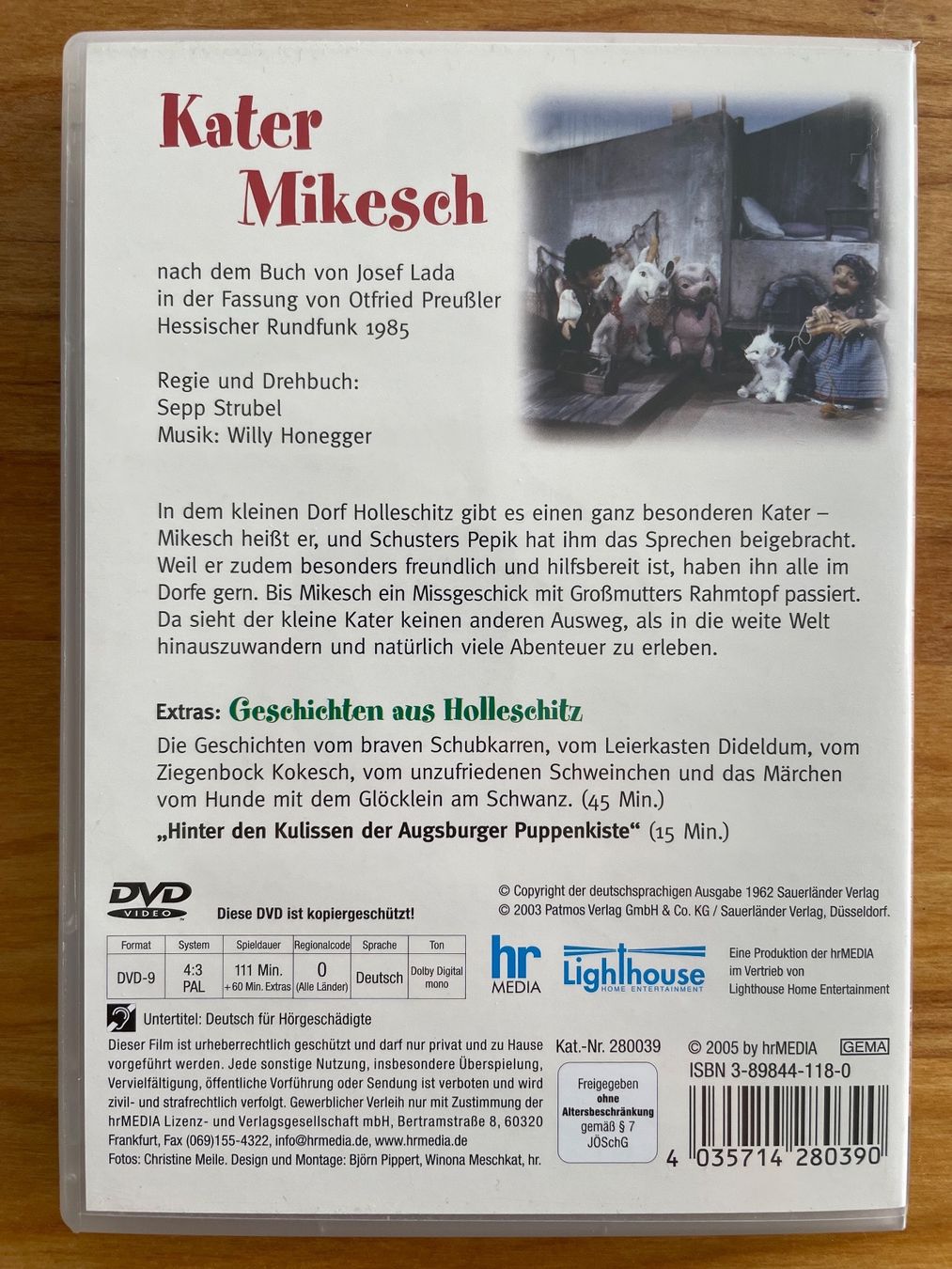 Tutti i DVDs: DVD Kater Mikesch - Augsbuger Puppenkiste – Usato da Eglisau venduto da felix_ch 1
