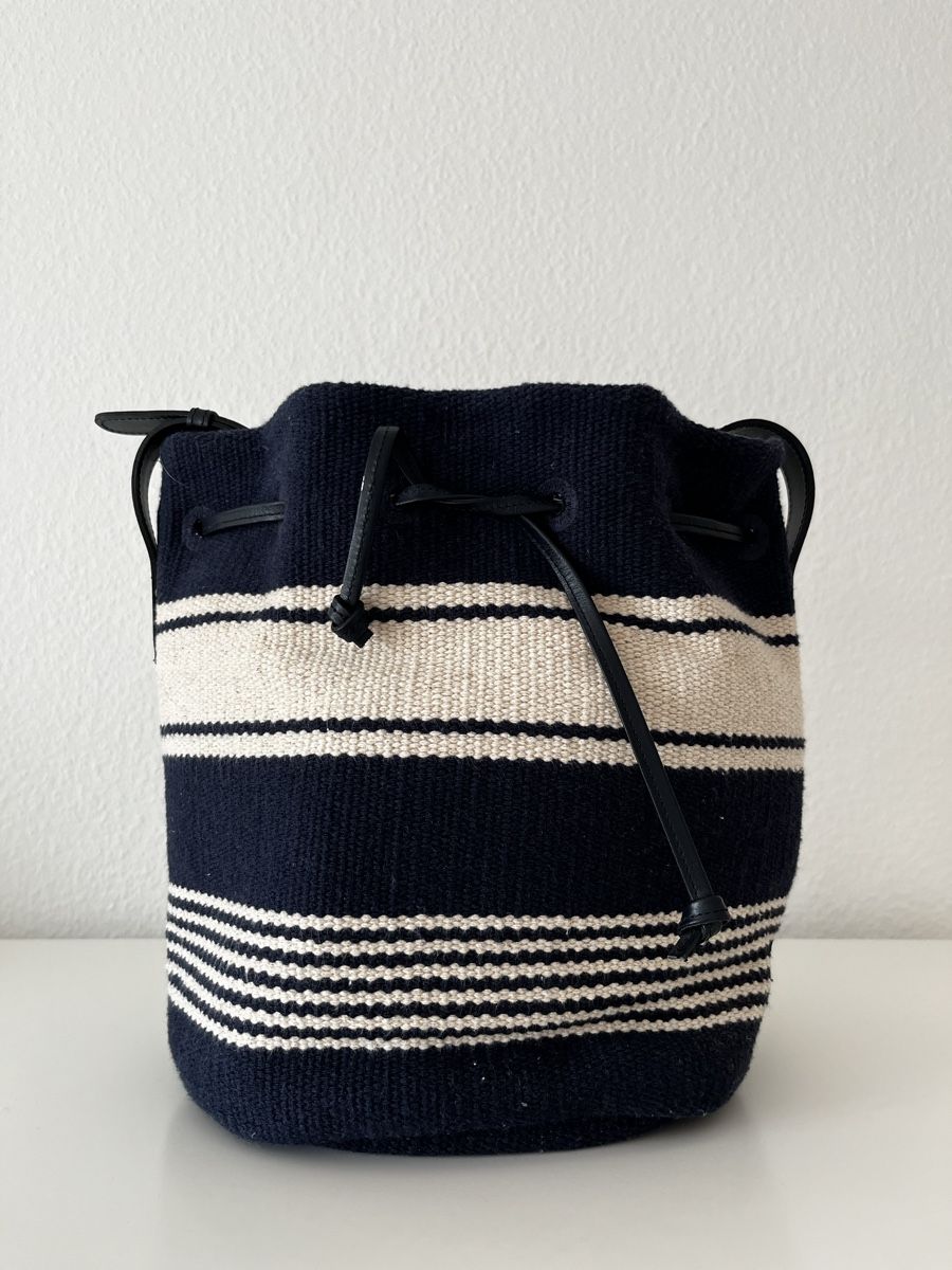 Max Mara Taschen für Damen: Weekend MaxMara Beuteltasche blau/weiss gestreift – Neu (gemäss Beschreibung) aus Olten von hahnice99