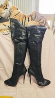 Sexy Overknee Leder Stiefel – Extrem Stiletto 14 cm – Unisex