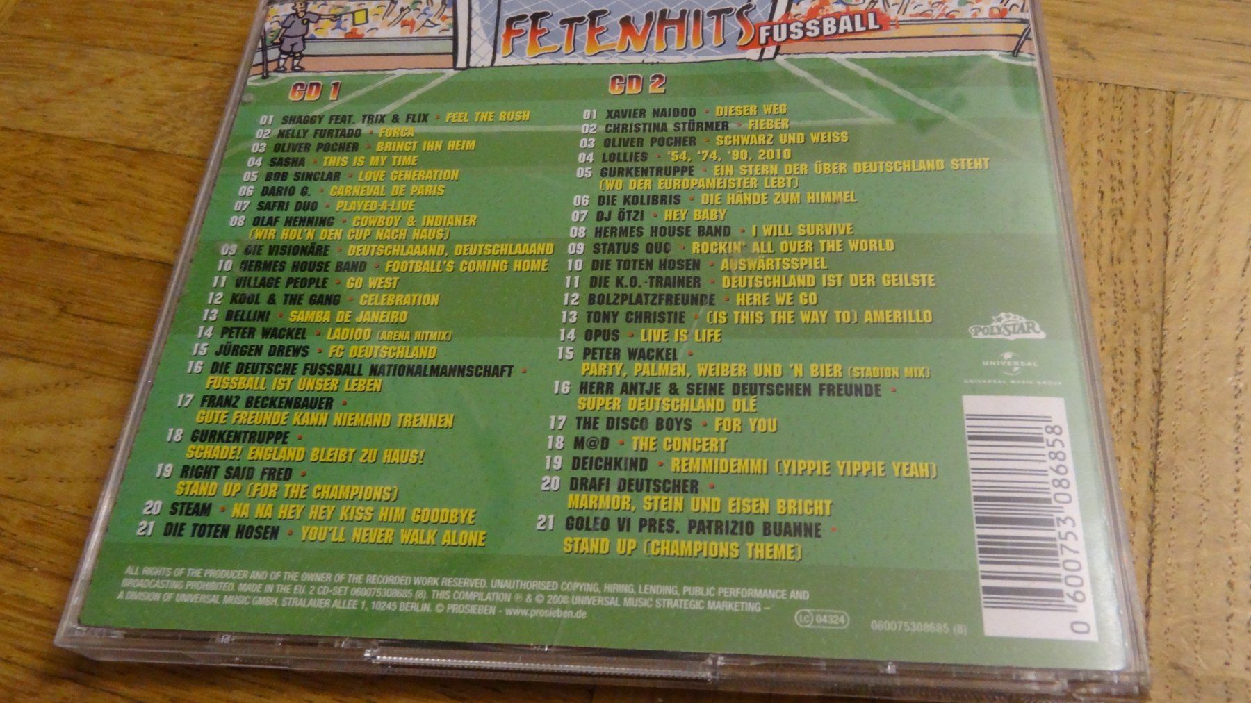 CDs: Fetenhits - Fussball CD – Gebraucht aus Olten von Disc-Ausverkauf 1