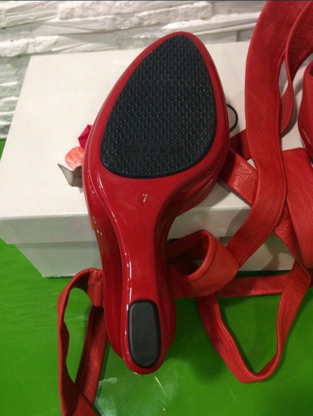 Casadei Damenschuhe: Sandale CASADEI  T37 CUIR NEU – Neu (gemäss Beschreibung) aus Porrentruy von SYANKA 7