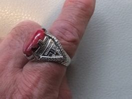 Herrenring mit Echtem RUBIN Stein
