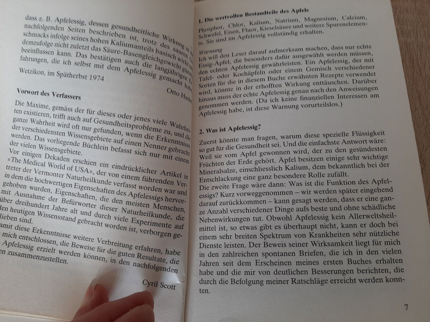 Libri: Für deine Gesundheit - Apfelessig – Usato da Menziken venduto da Rien1 2