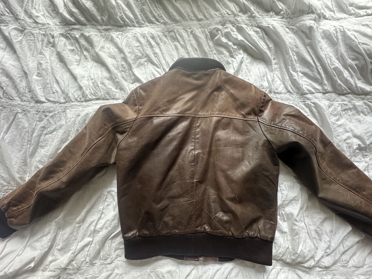 Redskins Giacche: Vintage Redskins Lederjacke Bomber Gr M braun – Usato da Bern venduto da estelle.lia 1