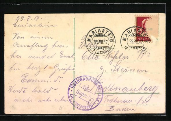 Cartoline postali: Mariastein, Kirche, Schlossruine Landskr – Usato da Berlin venduto da bartko-reher 1