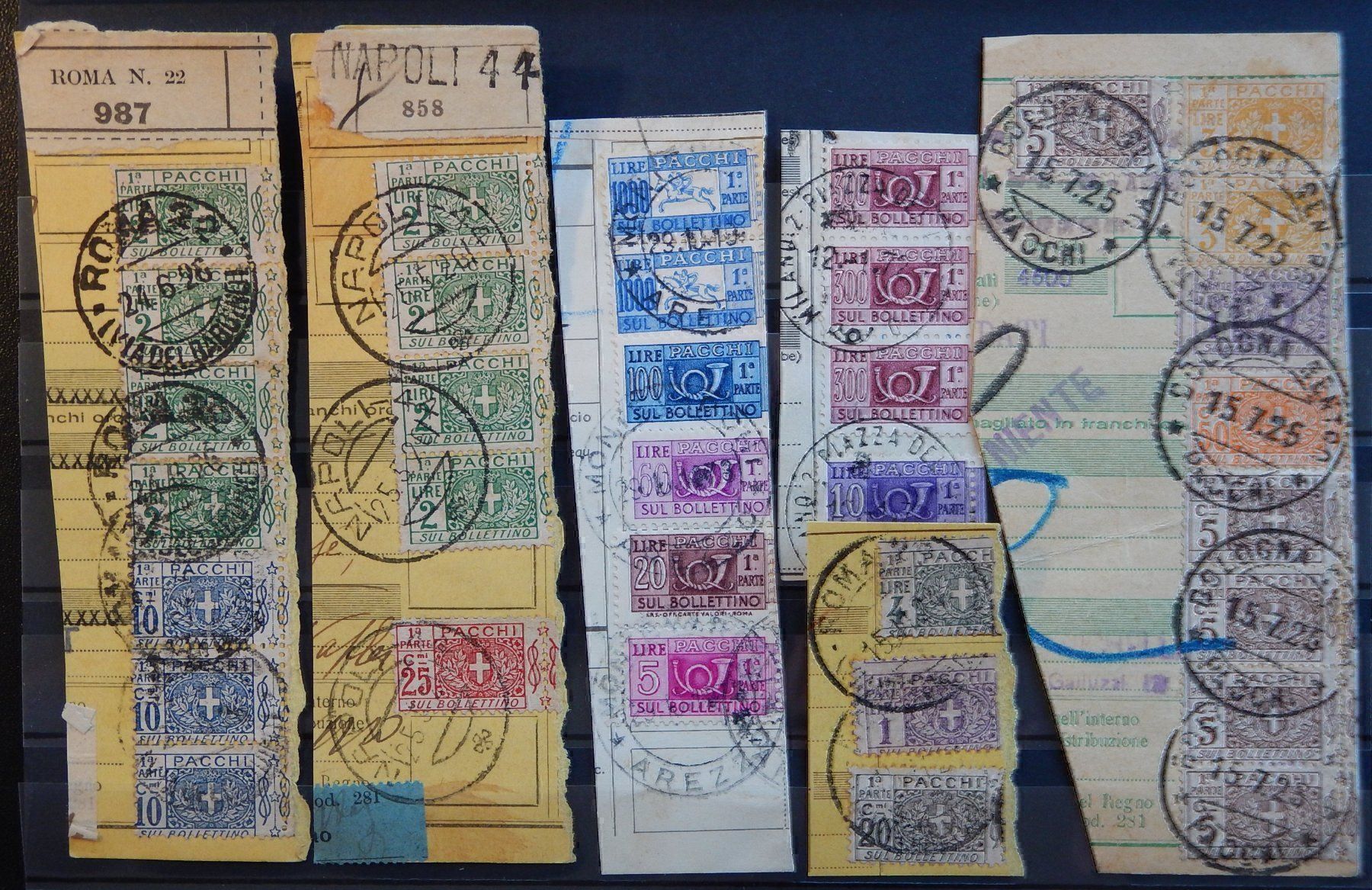 Tutti i francobolli: Italien Paketmarken Lot II – Usato da Zürich venduto da Muehlekauf