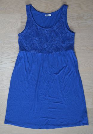 Royalblaues Kleid / Strandkleid mit Spitze