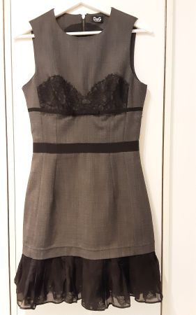 Dolce&Gabbana robe, XS(40IT), excellent état, gris et noir.