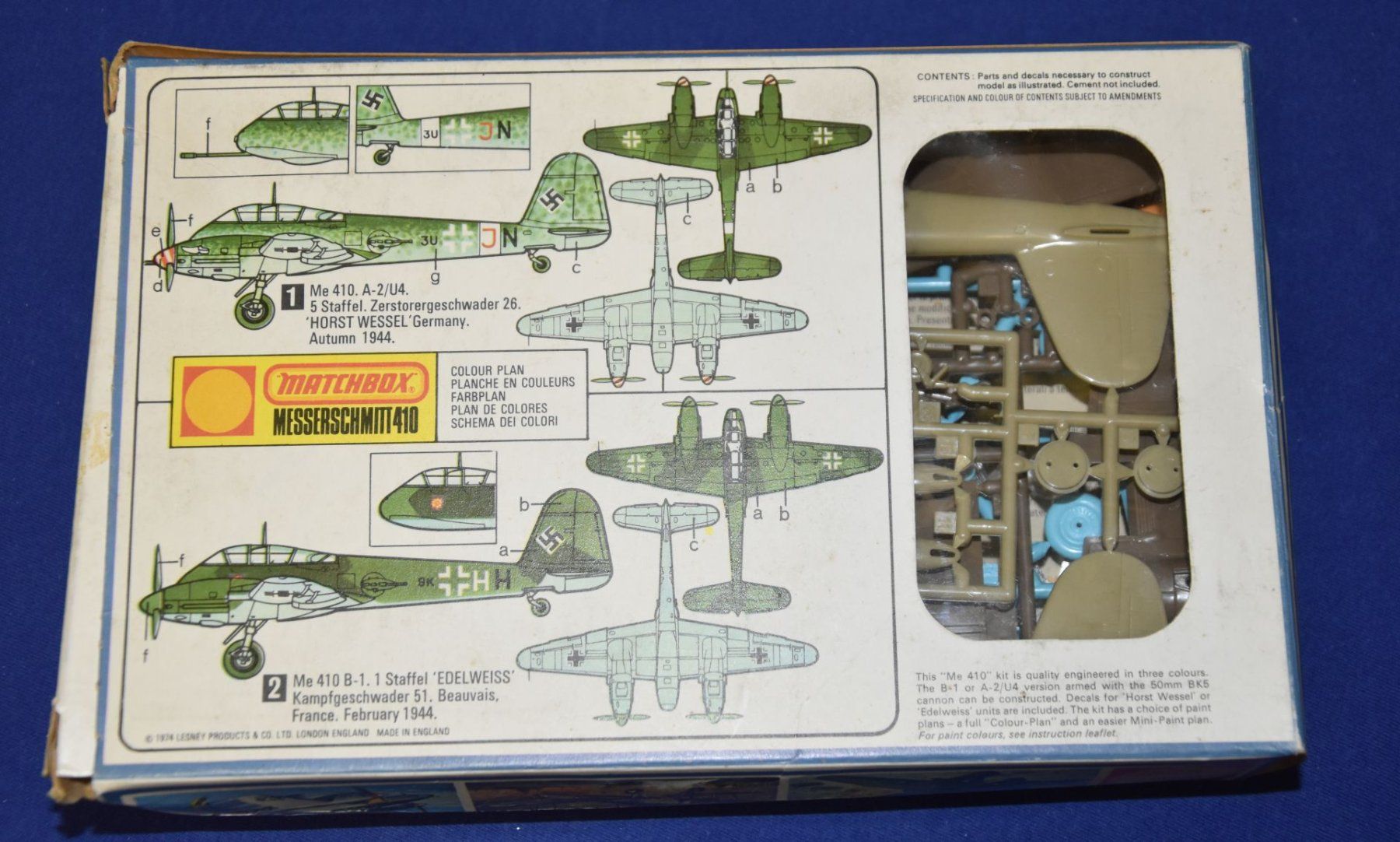 Kit di modellismo & Modellini statici: Me-410 Matchbox 3color – Nuovo (secondo la descrizione) da Liestal venduto da estreiter 1