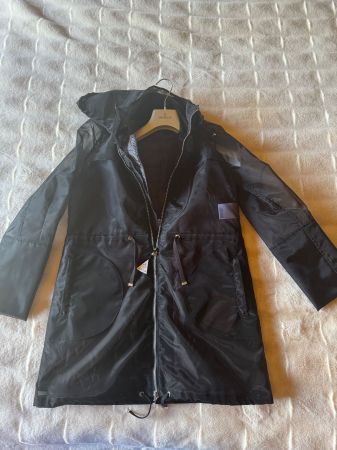 Moncler Doumerc White Logo Hooded Jacket