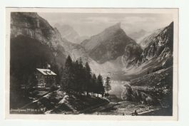 AK 1927, Sealpsee mit Bergpanorama, Appenzell Innerrhoden