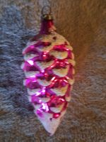 Antiker Weihnachtsschmuck Glas Zapfen