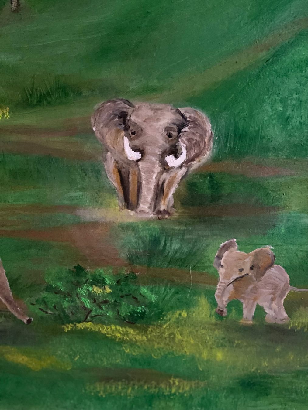Gemälde: Afrika-Oil Leinwand Bild Kunst Doks – Neu und originalverpackt aus Beromünster von dok_b8mf 6