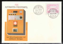 1978 Automatenmarke ATM 2 auf FDC
