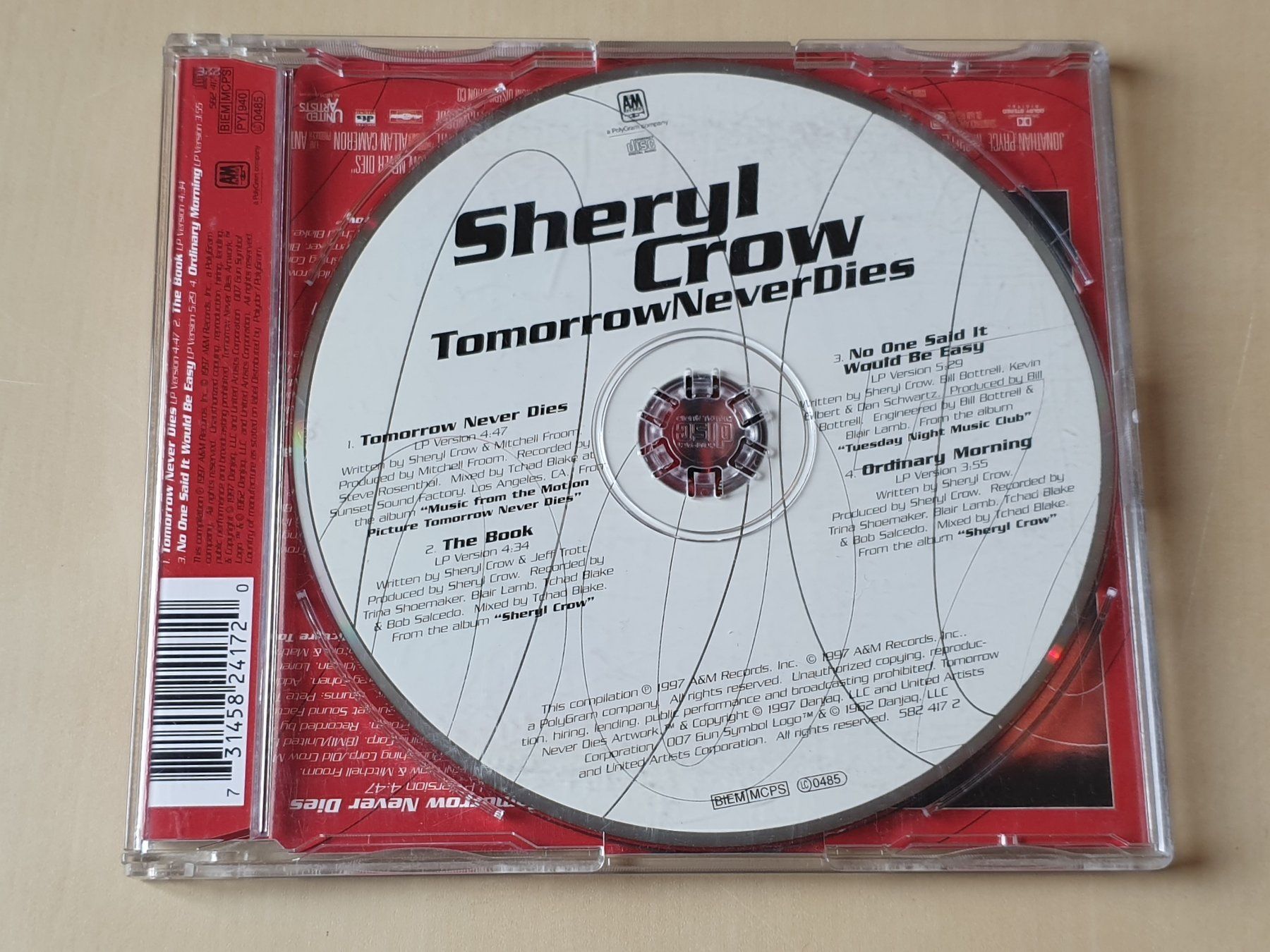CD: Sheryl Crow 007 Tomorrow Never Dies – Usato da Stansstad venduto da collectorsshop 1