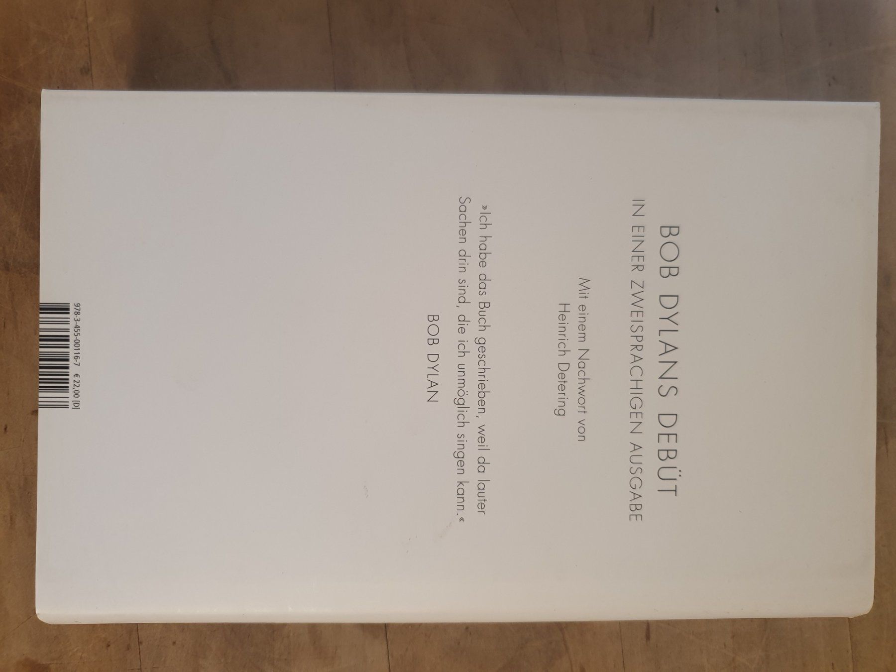 Libri: Bob Dylan - Tarantel Bob Dylan Hoffmann und Campe – Usato da Zürich venduto da loosebone 4