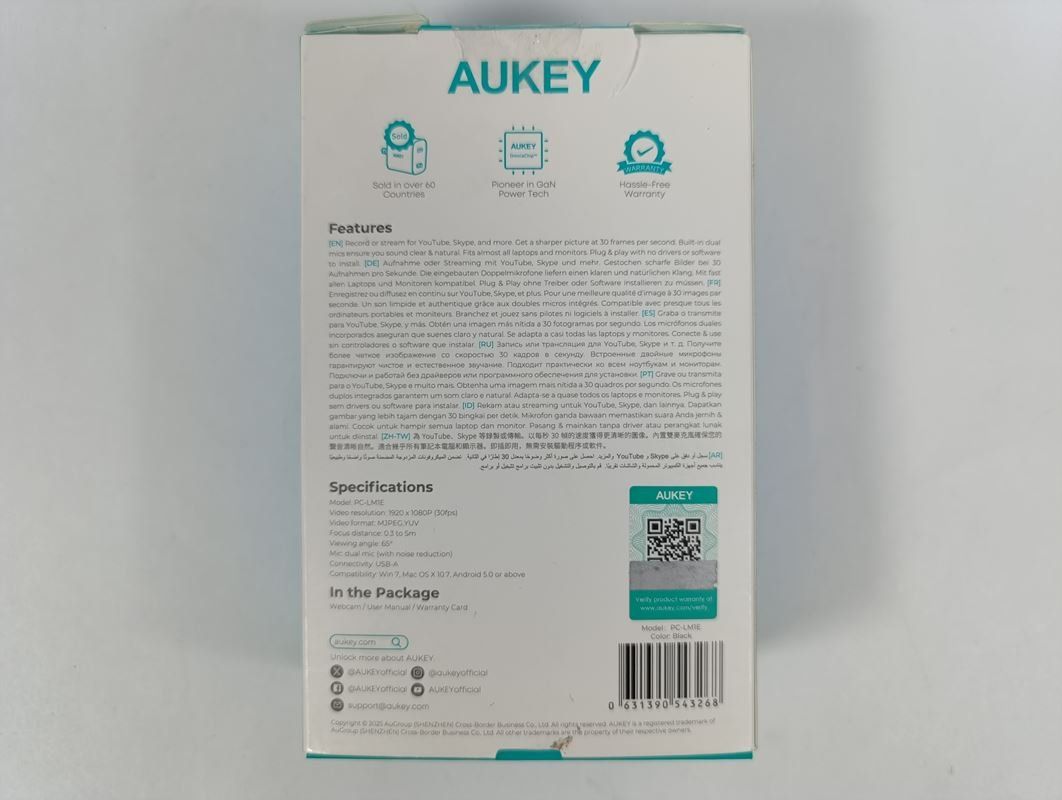 Aukey Webcams: AUKEY Dual-mic-webcam 1080p 30 fps – Neu (gemäss Beschreibung) aus Thielle von Plusvalue_Neuchatel 2