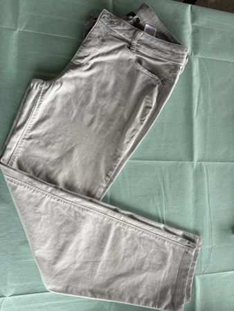 Bonita Hose Gr 42 hellgrau, Beinlänge innen 75 cm