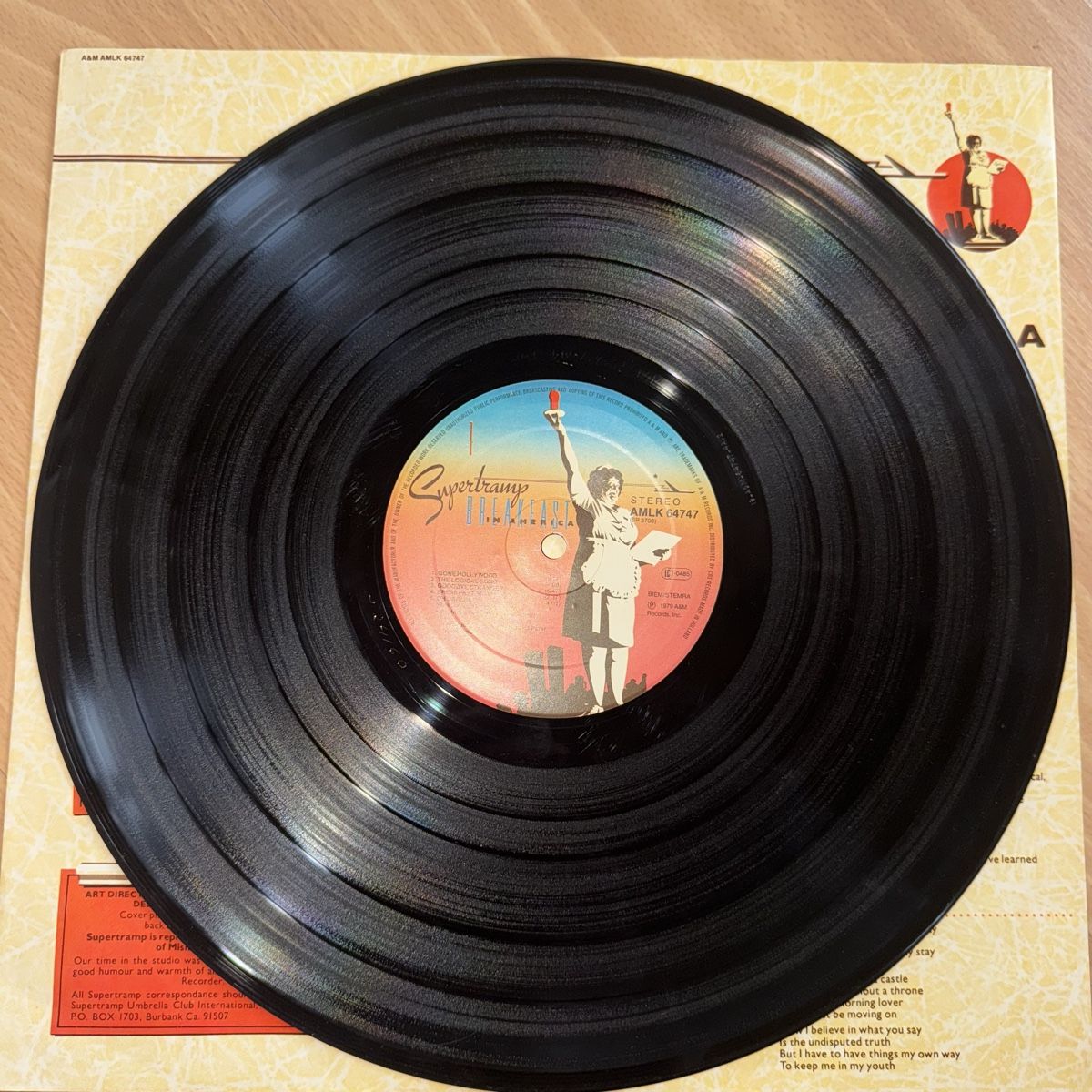 Schallplatten: Supertramp - Breakfast in America LP – Gebraucht aus Langnau i. E. von Witchblade 1
