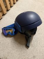 Skihelm mit Brille blau Grösse L guter Zustand