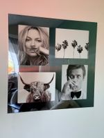Hochwertiger Design-Bilderrahmen reflekt.Metall mit 4 Fotos