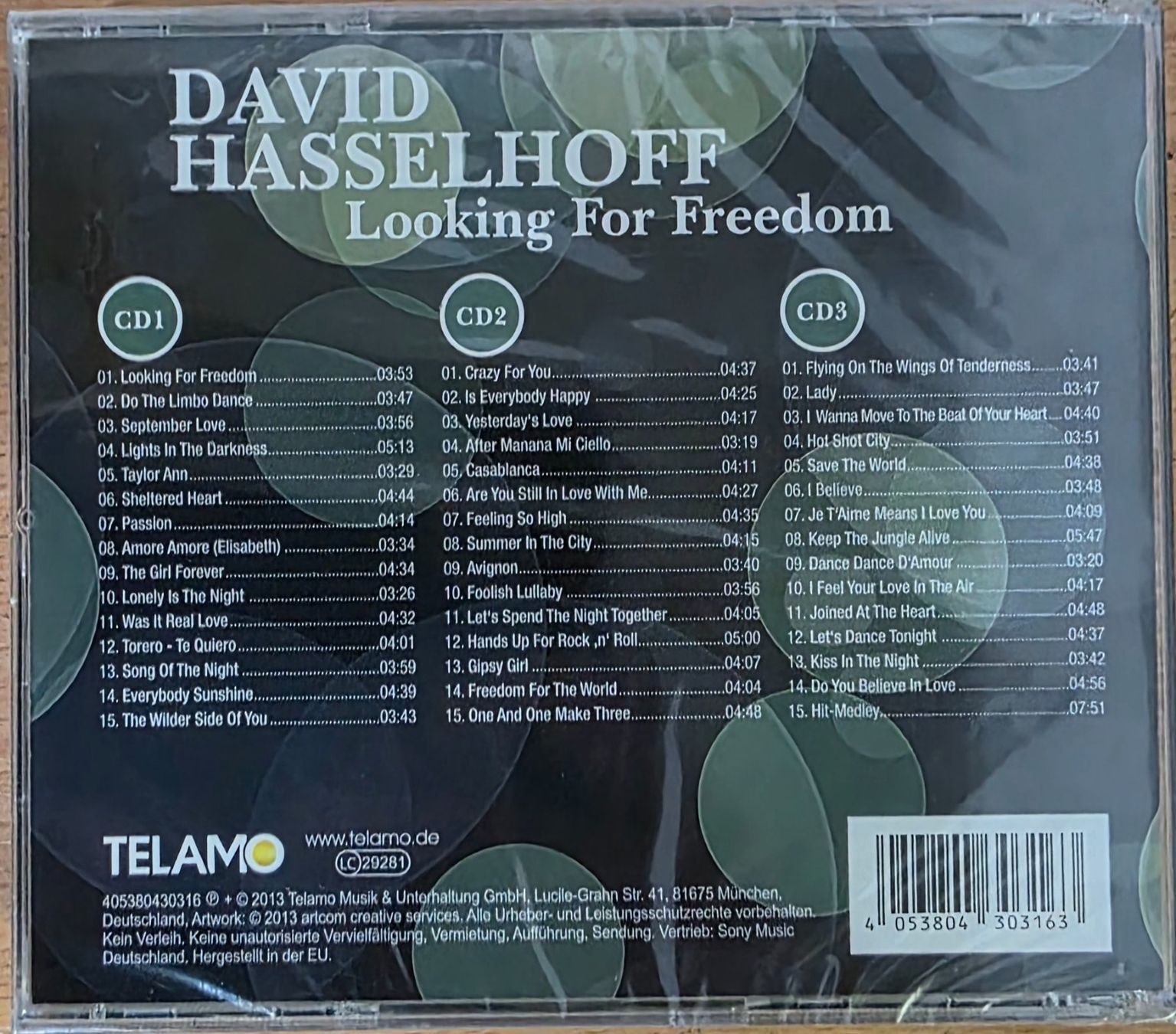 CD: David Hasselhoff 3 CD - Looking For Freedom  (neu) – Nuovo e nell'imballaggio originale da Root venduto da atelier22 1