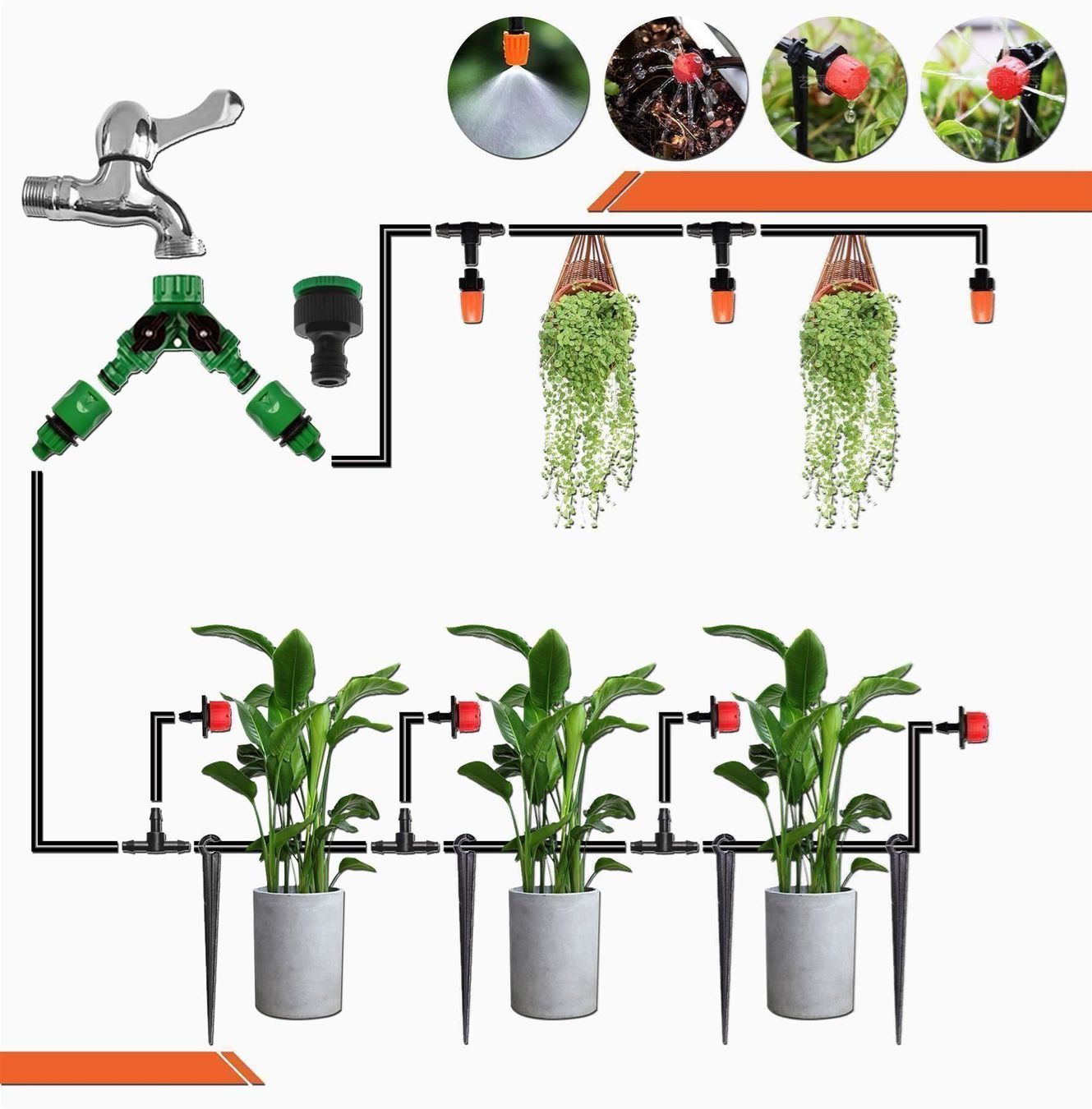Tubi & Tubi flessibili: Bewässerungssystem Garten Micro Drip 30M – Nuovo (secondo la descrizione) da Thun venduto da nuonuo 3