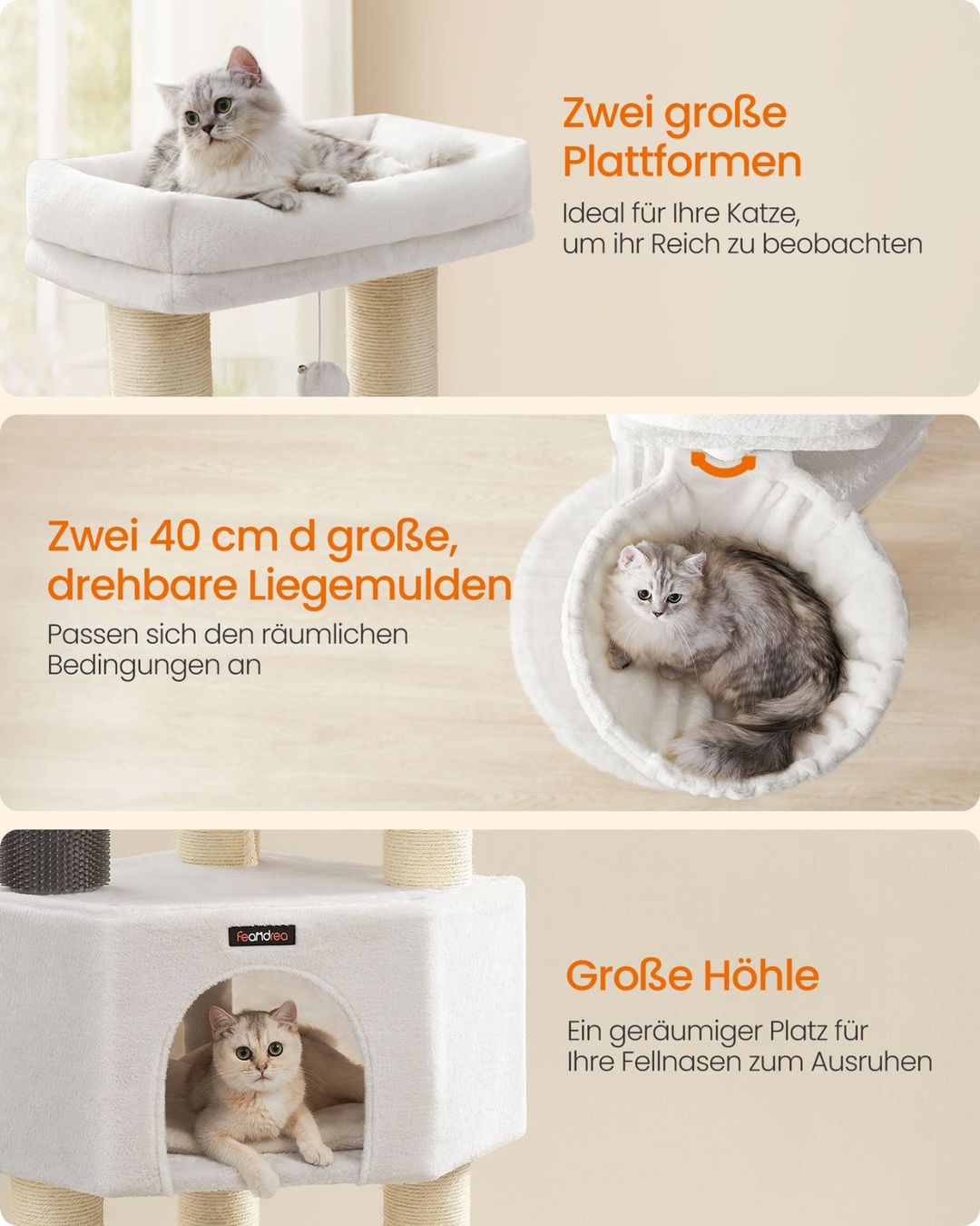 Tiragraffi: Kratzbaum Groß Katzenbaum Plattform Höhle MANDALA – Nuovo (secondo la descrizione) da Lachen SZ venduto da MAMORU-MOEBEL 2