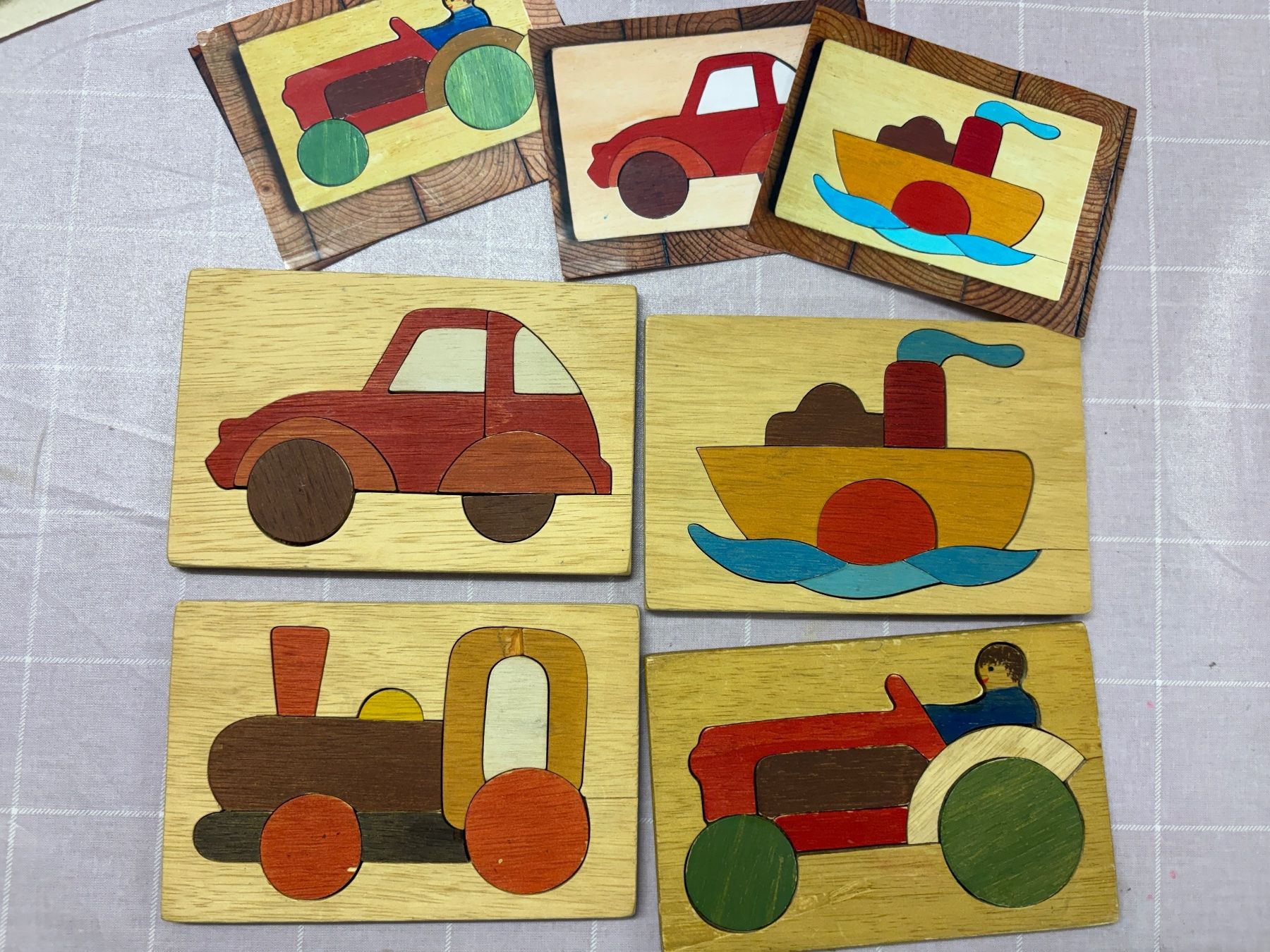 Puzzle: 10 gebrauchte Holzpuzzle, 15x 9,5 cm, – Usato da Dübendorf venduto da nerino03 1