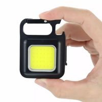 Akku Mini lampe COB LED Schlüsselanhänger Licht Magnet Lampe