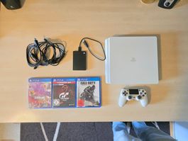 PS4 Slim +2TB Speichererweiterung und 3 Spiele