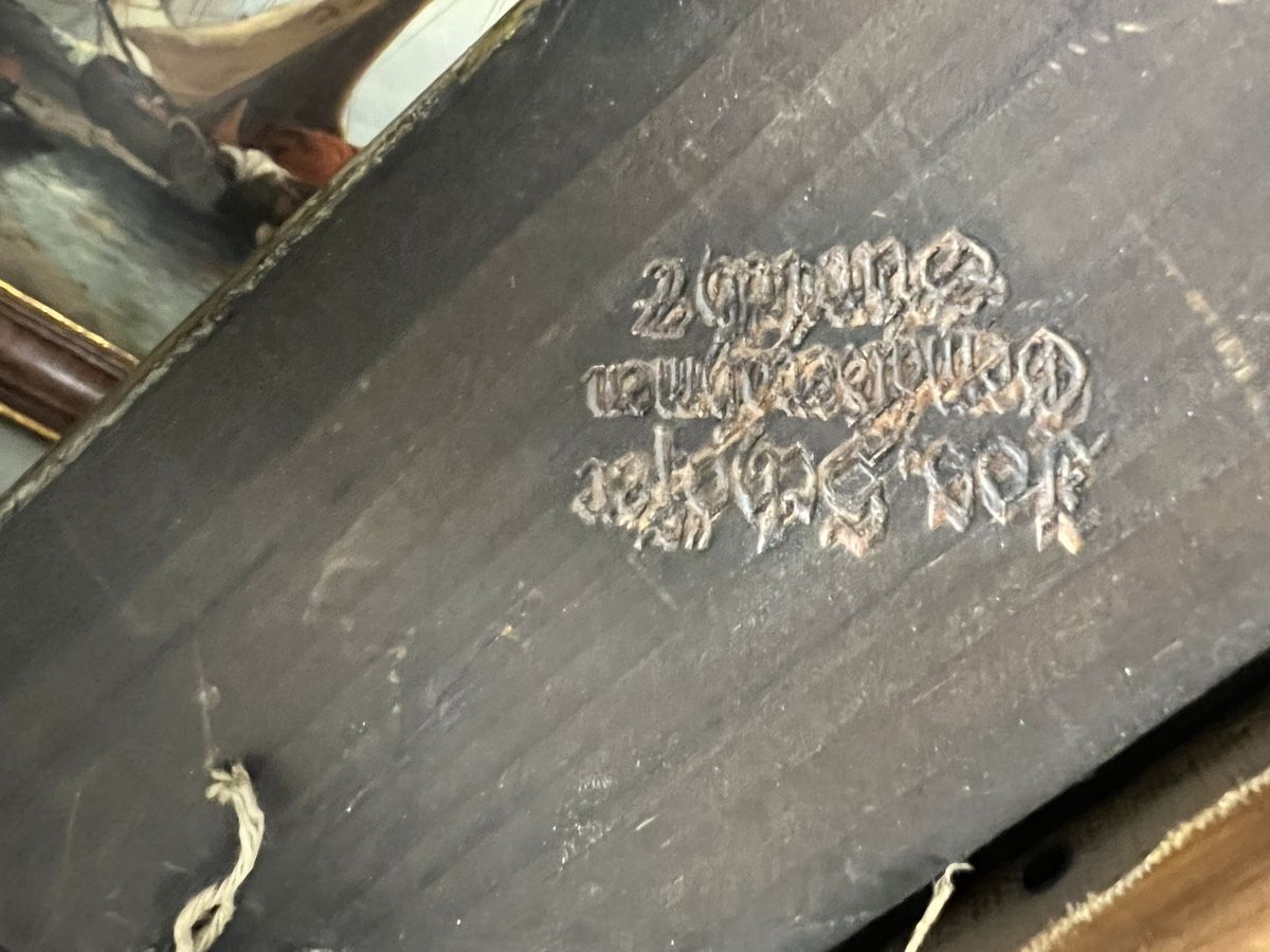 Gemälde: Antiker Gemälde Mann der Rucksackkorb Sign – Gebraucht aus Hombrechtikon von vespa1954 9