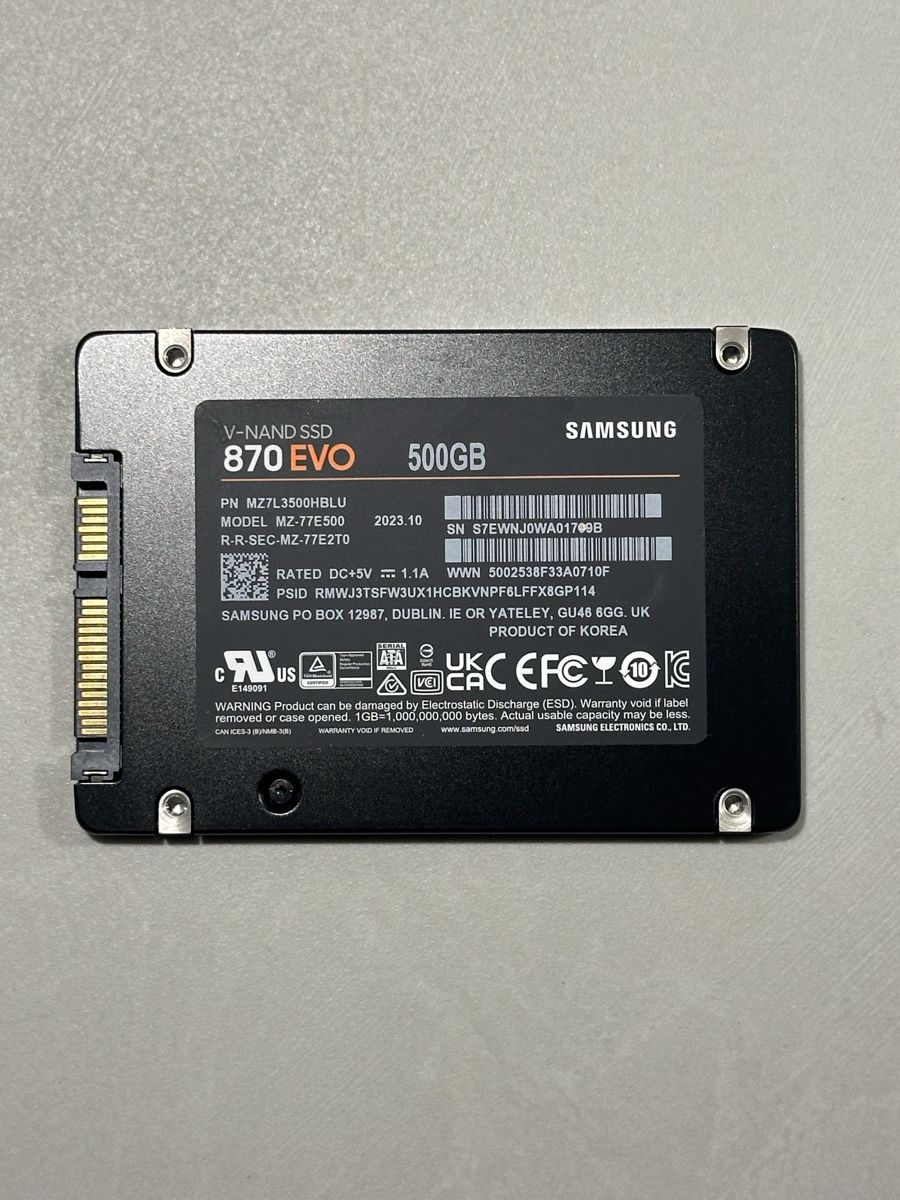 Samsung Dischi rigidi: Samsung 870 EVO - 3 von 4 – Usato da Knonau venduto da terraphos