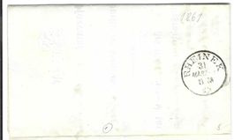 Faltbrief Thal - Ober-Glatt1861