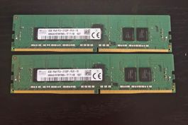 2x 4GB SK hynix DDR4 ECC Server RAM (Total 8GB) PC4-2133P