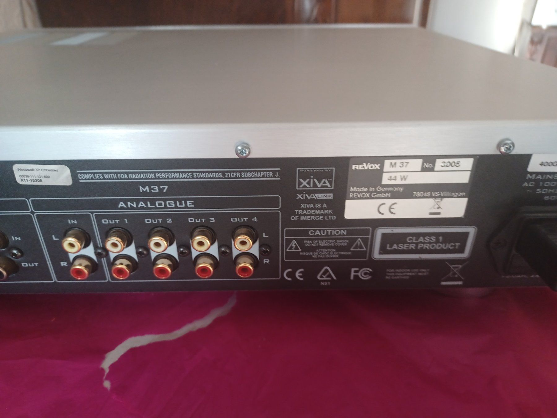 Revox Systèmes audio & multimédias: REVOX M 37 AUDIO SERVER – Défectueux à LUZERN par picci01 4