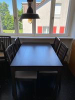 IKEA EKEDALEN Auszieh-Tisch mit passenden Stühlen (6 Stk.)