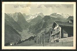 Braunwald, Kurhaus Rubschen, belebt, gelaufen 1928
