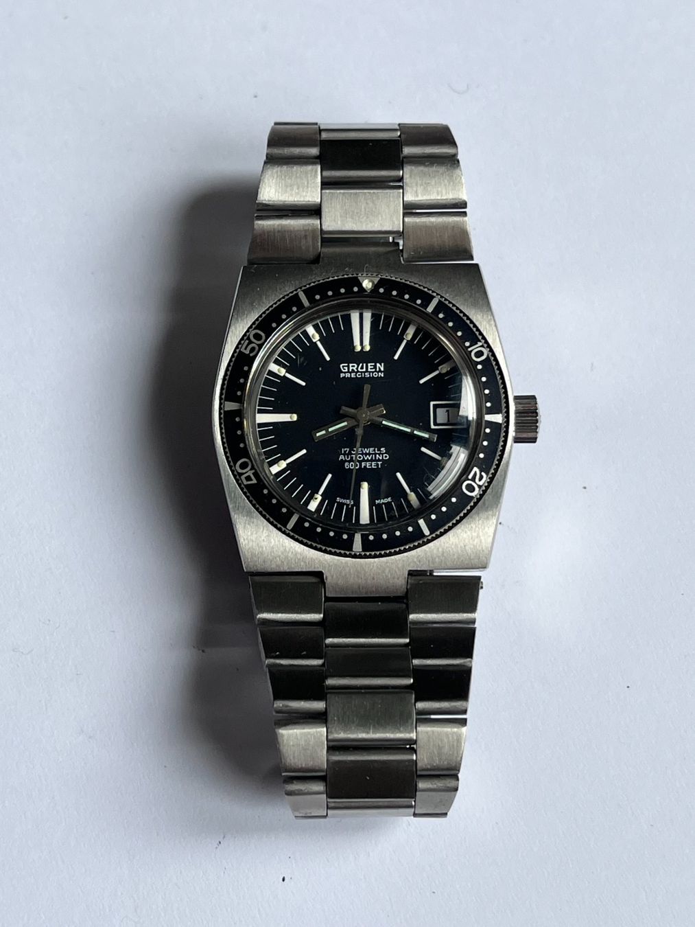 Orologi: Gruen Precision Autowind 600feet – Usato da Worblaufen venduto da chronyves