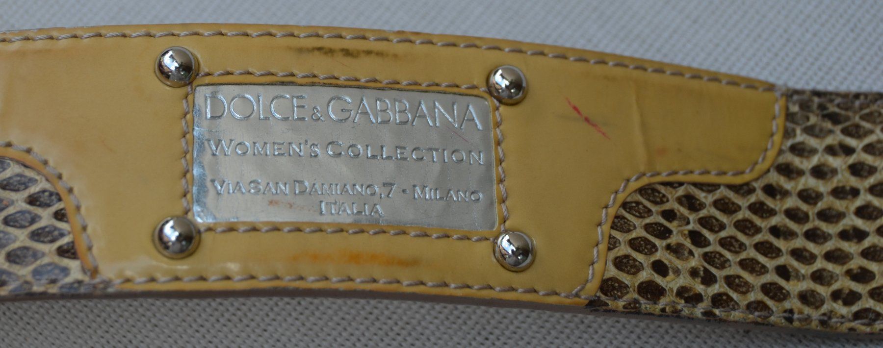 Dolce & Gabbana Gürtel: Dolce & Gabbana Python  Gürtel / ceinture – Gebraucht aus Collonges von arashee 5