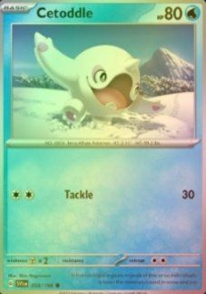 Pokémon Carte collezionabili: Cetoddle - Pokemon Reverse Holo Scarlet Violet Base – Usato da Altstätten SG venduto da GGsGameshop
