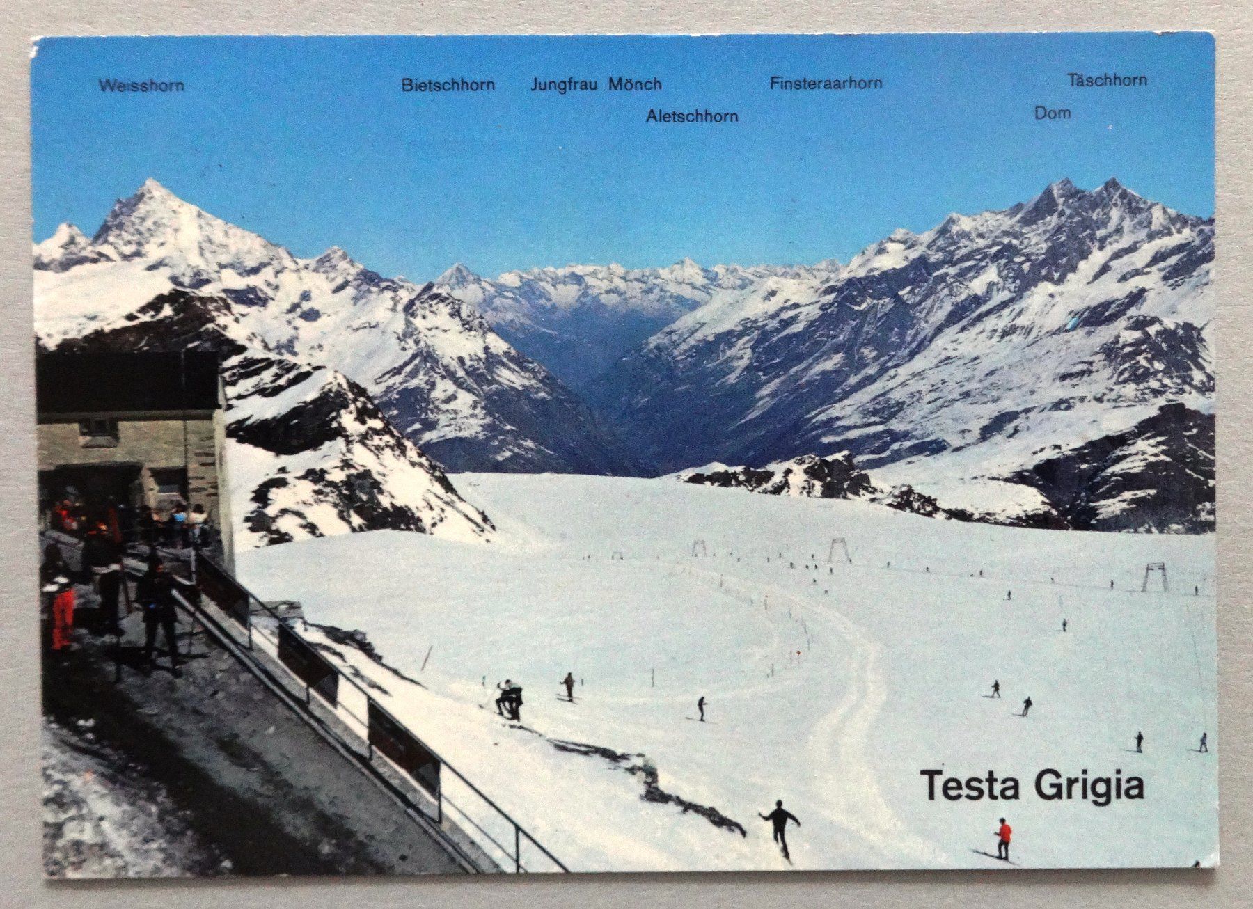 Ansichtskarten: Zermatt - Breuil, Testa Grigia – Gebraucht aus Fétigny von Billy2miny