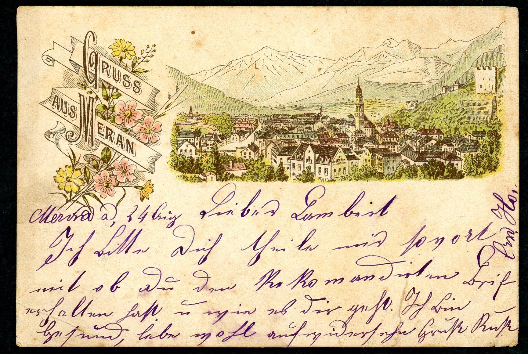 Cartoline postali: Gruss aus Meran, gebraucht, Top! – Usato da Opfikon venduto da Pritt04