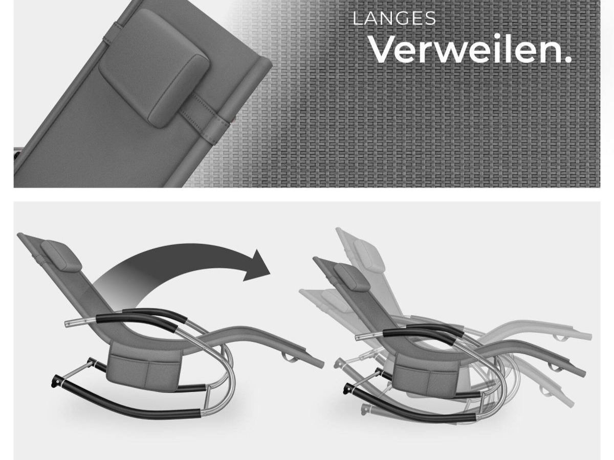 Sedie a sdraio: Gartenliege ergonomisch mit Schwingfunktion ROVELLA – Nuovo e nell'imballaggio originale da Lachen SZ venduto da sw3zzy 1