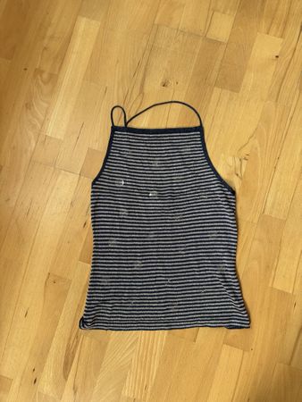 Kathleen Madden Top striped size XS made in Italy
